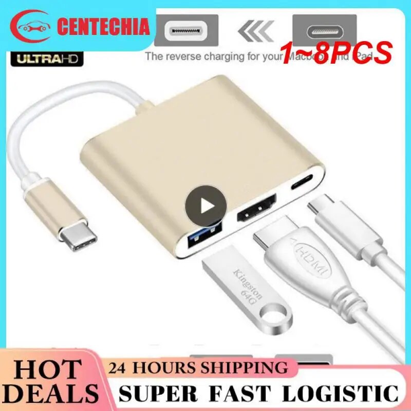 USB 3.1 Ʈ 3 CŸ ġ  , HDMI ȣȯ, 1080P, 1-8 